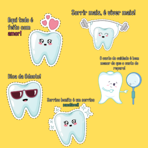 Figurinhas para Odontopediatria